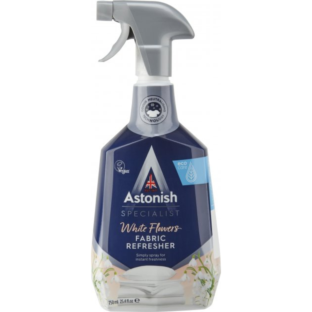 Нейтралізатор запахів для текстилю, килимів та одягу Astonish, 750 мл